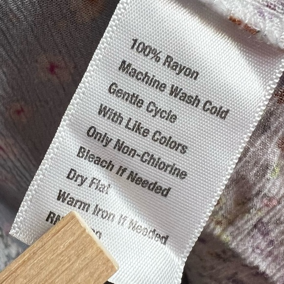 Anthropologie Wonderly Floral High Low Ruffle Midi Dress Boho Cottagecore Size S - Picture 8 of 8